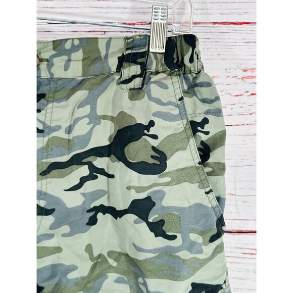 Camo Camouflage Cargo Shorts Mens M Canyon Creek Nylon - Picture 5 of 10